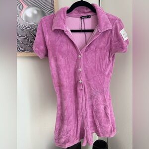 Terry Cloth Pink Jumper 🌺 beach cover up